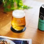 beer in glass on table