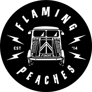 flaming peaches logo